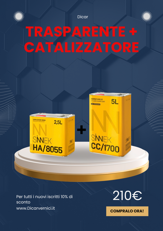 Trasparente Sinnek 1700 + catalizzatore