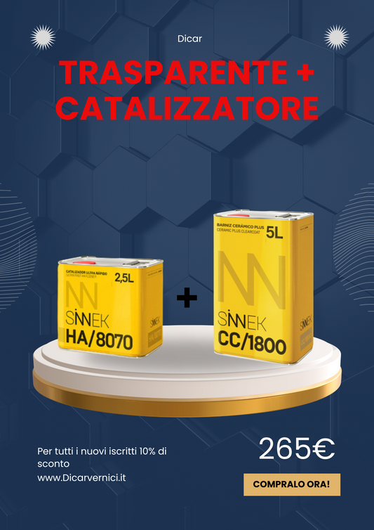 Trasparente Sinnek 1800 + catalizzatore