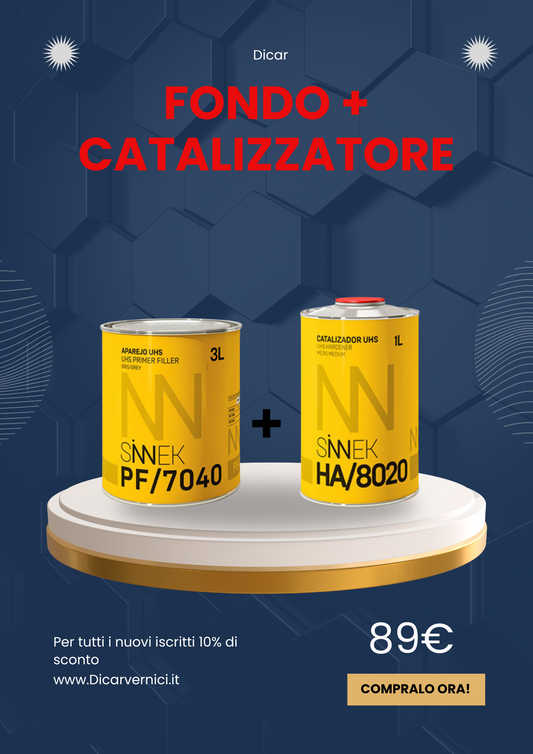 Fondo riempitivo grigio + catalizzatore medio